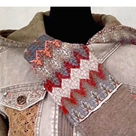 Miss Me Multicolor Jean Jacket - Picture 9 of 12